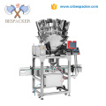 Bespacker XKB-10 multi heads automatic linear weighing filling packaging machine price with conveyor belt